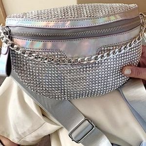 SUPER Blingy Rhinestone Holographic Belt Bag / Bum Bag / Fanny Pack